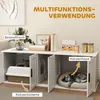 Katzenklo-Schrank Katzenhaus mit Tür Trennwand Produktbild-Vorschau 4