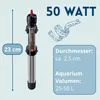 Heizstab Aquarium 50W Heizung Aquarium Heizstab Wasser Produktbild-Vorschau 3