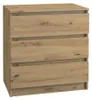 Topeshop M3 ARTISAN, Eiche, 3 Schublade(n), Partikelbord, Produktbild-Vorschau 1