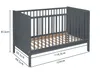Baby Happy Bliss – Lit bébé évolutif Nelly 120x60 cm, Lit à Voir les images du produit 5