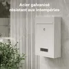 Wiltec Boîte aux lettres murale verrouillable V11 blanche Voir les images du produit 7