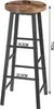 A bar stool with dimensions indicated. Produktbild-Vorschau