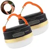 2er-Set Camping-LED-Laternen, USB & Solar aufladbar, 5 W, Produktbild-Vorschau 1