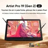 A digital drawing tablet with two styluses, displayed on a sandy surface with text and logos. Podgląd zdjęcia produktu