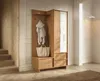 Garderobe SUNA Flurmöbel Set mit Spiegel Schuhschrank Eiche Produktbild-Vorschau 3