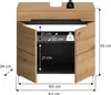Waschbeckenunterschrank Canu | Artisan Eiche / Basalt grau Produktbild-Vorschau 5