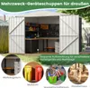 Metalowa szopa narzędziowa COSTWAY 246x193x180cm, 7,5 ㎡ Podgląd zdjęcia produktu 9