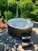 Badefass 200cm mit 30 KW Holzofen Hottube mit Abdeckung und Produktbild-Vorschau 7