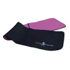 A black and pink fitness belt laid out on a white background. Produktbild-Vorschau