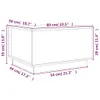 Couchtisch Grau 60x50x35 cm Massivholz Kiefer Produktbild-Vorschau 10