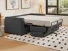 Schlafsofa mit Matratze 3-Sitzer - Cord - Anthrazit - Produktbild-Vorschau 6