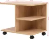 vidaXL Bočný stolík s kolieskami 50 × 35 × 42 cm Dub hnedý Náhľad obrázku produktu 5
