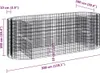 vidaXL Gabionen-Hochbeet Verzinktes Eisen 300x100x100 cm Produktbild-Vorschau 8