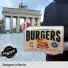 Retro Blechschilder Küche, BURGERS Rezepte, Blechschild Produktbild-Vorschau 4
