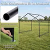 COSTWAY Hundehütte Outdoor, Hundezelt mit Regenvordach & Produktbild-Vorschau 4