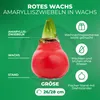Amaryllis en cire, rouge - 2 bulbes d'amaryllis en cire - Voir les images du produit 3