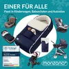 MONZANA® Fußsack für Kinderwagen Baby Winter mit Handwärmer Produktbild-Vorschau 7
