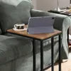 SoBuy Couchtisch FBT99-F mit Holzplatte und schwarzen Metallbeinen im Wohnzimmer Podgląd zdjęcia produktu
