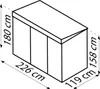 Pergart Gerätehaus "Lüttich 84" anthrazit matt 3,14 m² Produktbild-Vorschau 7