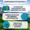 Aufblasbare Matratze 200x66x10cm blau - hoch Produktbild-Vorschau 3