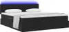 vidaXL Bett mit LED-Lichtleisten Schwarz 180 x 200 cm Samt Produktbild-Vorschau 3