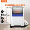 A product image with marketing text and icons highlighting features of a mobile base. Anteprima dell’immagine prodotto