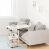 Dripex Schreibtisch Beistelltisch mit Rollen Laptoptisch Produktbild-Vorschau 8