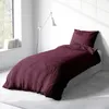 Seersucker Bettwäsche 135x200 cm Bordeaux Anthrazit Wende Produktbild-Vorschau 4