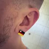 Fan Ohrstecker Fußball mit Deutschlandfahne 925 Sterling Produktbild-Vorschau 7