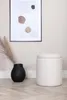 Limpen Pouf Ø32cm mit Aufbewahrung weiß. Produktbild-Vorschau 1