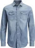 JACK & JONES Chemise unie à manches longues, col Kent, Voir les images du produit 6