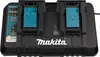 A black Makita dual battery charger is shown against a white background. Anteprima dell’immagine prodotto
