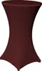 Stehtisch Husse Bordeaux Ø 80 cm mit Fußlaschen Stretch Produktbild-Vorschau 1
