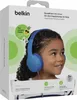 The image shows the packaging of Belkin Soundform Mini Wired On-Ear Headphones for Kids, featuring a young girl wearing the headphones. Produktbild-Vorschau