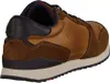 Side view of a brown and navy blue sneaker. Produktbild-Vorschau