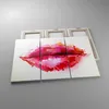 Bild auf Leinwand - Leinwandbild - Rote Lippen glänzend Produktbild-Vorschau 2