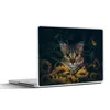 MuchoWow® Laptop Aufkleber Sticker Cover Katze - Gelb - Produktbild-Vorschau 1