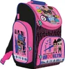 A pink and black LOL Surprise themed school backpack with multiple compartments and graphic designs. Produktbild-Vorschau