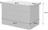 Baule da giardino in metallo, 285L, Grigio alluminio Anteprima dell’immagine prodotto 8