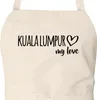 Huuraa Schürze Kuala Lumpur my love Natur mit Taschen Produktbild-Vorschau 2