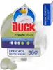 A product shot of Duck Fresh Discs toilet cleaning discs with marketing text and graphics. Náhľad obrázku produktu