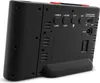 The back of a black digital alarm clock with various buttons and a power port. Podgląd zdjęcia produktu