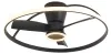 DeckenventilaTor Schwarz inkl  LED mit Fernbedienung Steer Produktbild-Vorschau 1