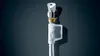 A close-up shot of a water inlet valve with a sensor attached. Anteprima dell’immagine prodotto