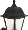 Klasyczna lampa ścienna zewnętrzna czarna z czujnikiem Podgląd zdjęcia produktu 5