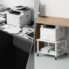 Relaxdays printertafel met wielen, 2 niveaus, hoogte x Productafbeelding-voorbeeld 5