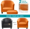 Topchances 2 kusy kryt židle Club Chair Slipcover, Velvet Náhled obrázku produktu 6