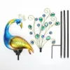 Lampada Solare A Forma Di Pavone – Decorazione Da Giardino Anteprima dell’immagine prodotto 2
