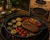 MAYSTERNYA Runde Gusseisen Grillpfanne - ø 40 x 4 cm - Produktbild-Vorschau 3