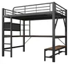 Hochbett 160 x 200 cm mit Schreibtisch, Regalen, LED, Produktbild-Vorschau 11